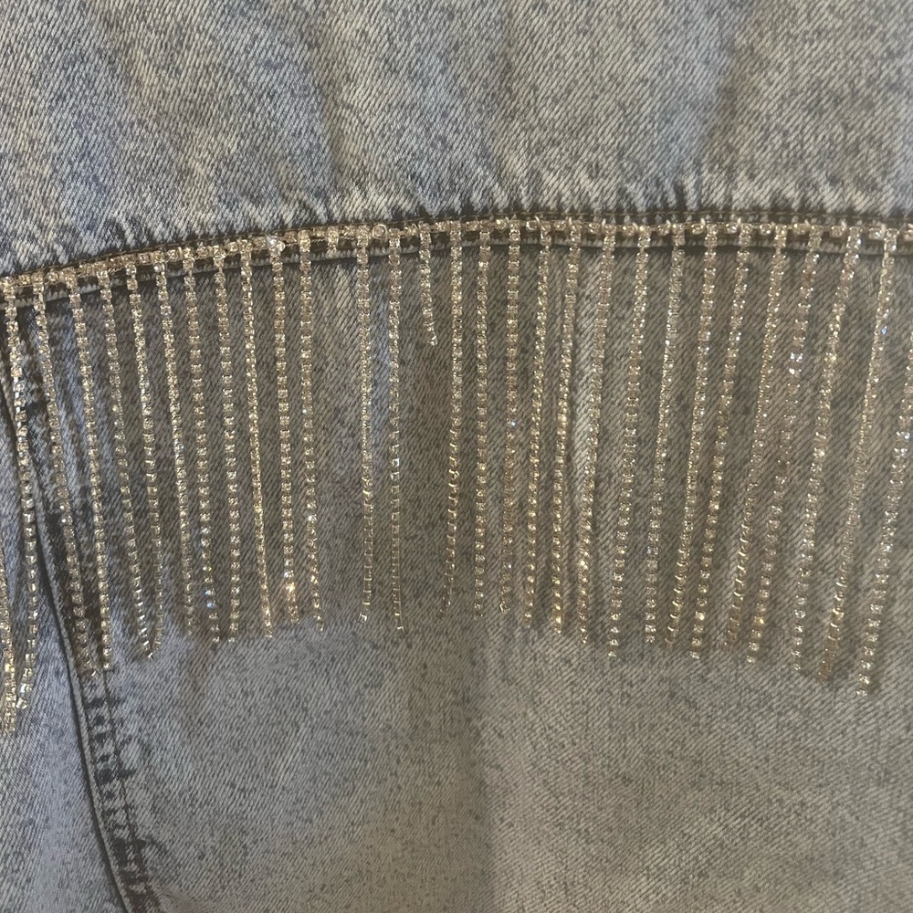 Denim Jacket with Rhinestones - Picture 4 of 5
